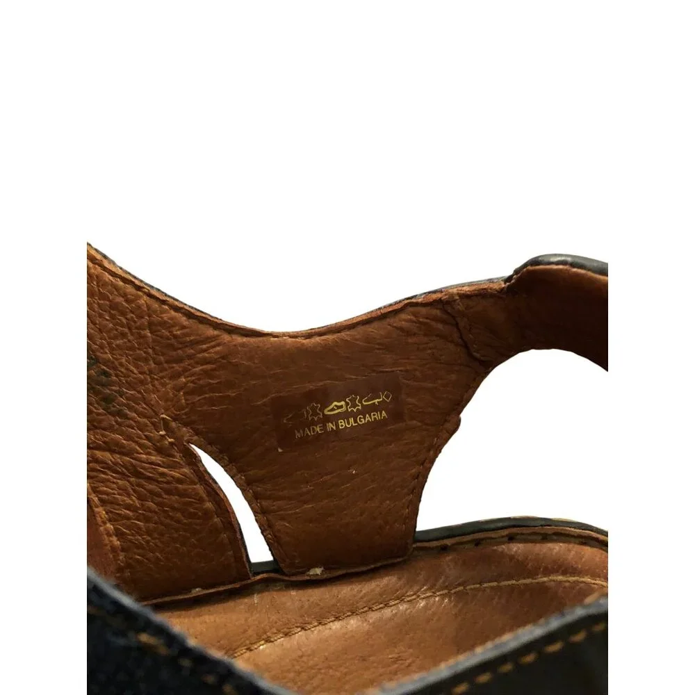 Josef Seibel Navy Leather Sandals With Adjustable Straps & Stitch no Detail Size - Picture 8 of 11